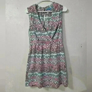 EUC! Tori Richard deep v neck dress!